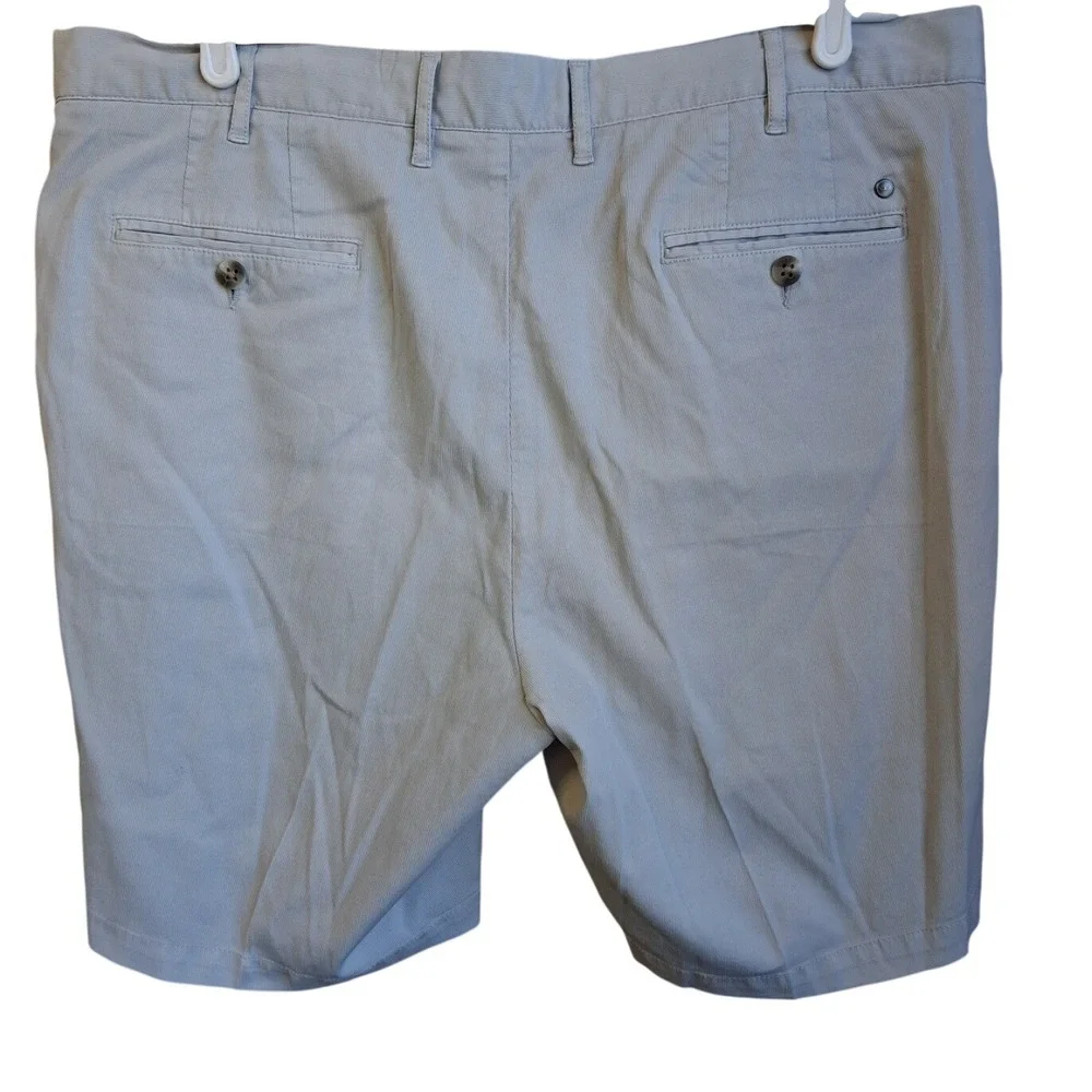 Peter Millar Crown Bedford Cotton-Blend‎ ShortMens 38 Light Gray Golf GUC